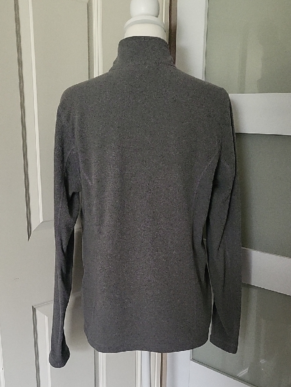 The North Face Gray Fleece Quarter Zip Pullover Women’s Size Large - Picture 6 of 7